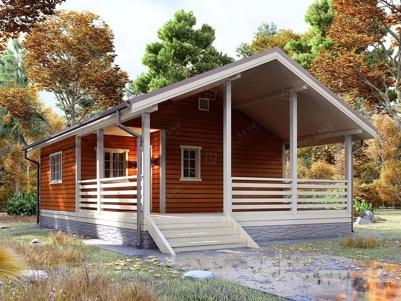 Баня из бруса Шенкурск 7x10