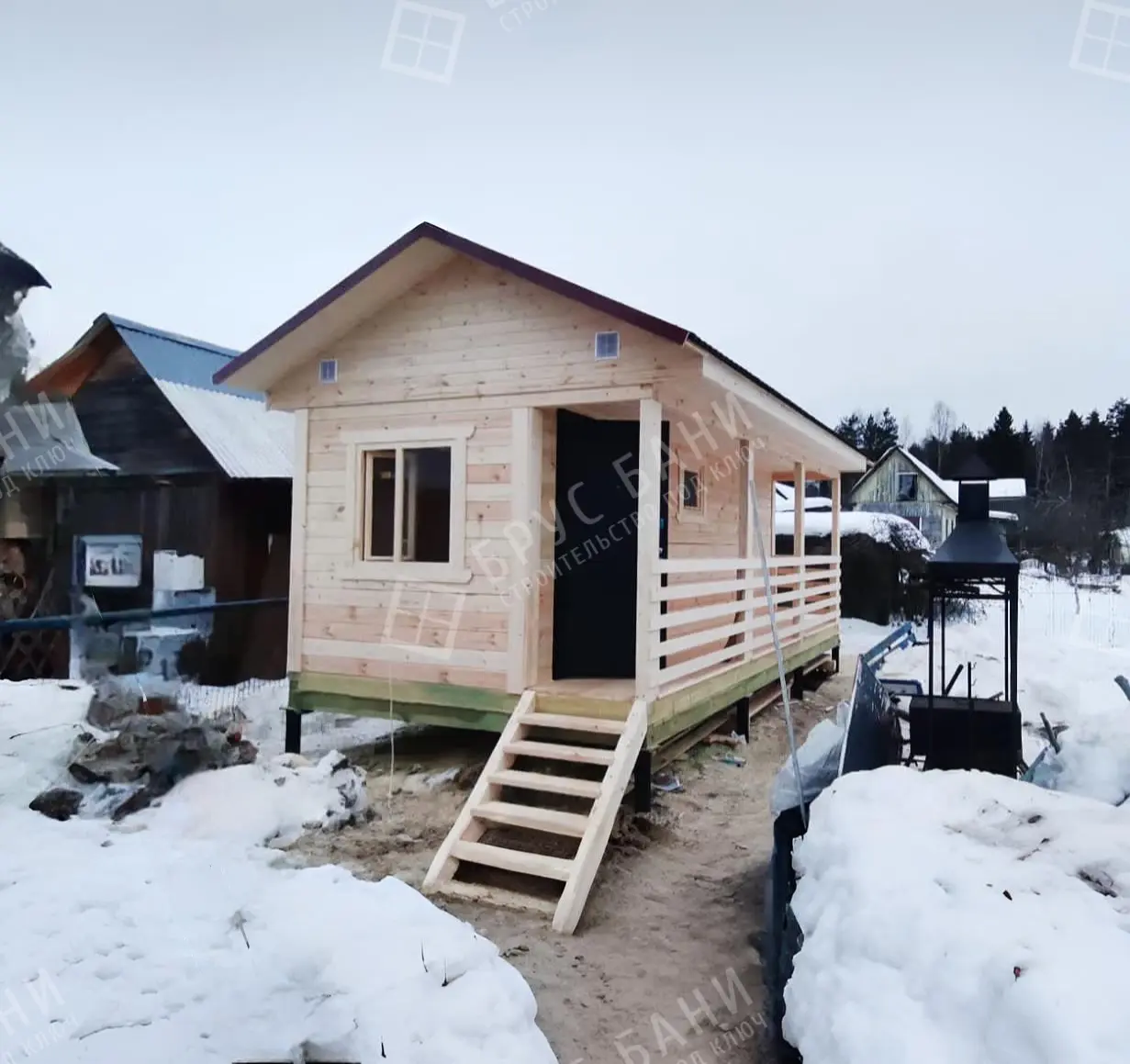 Баня из бруса 3,3х6