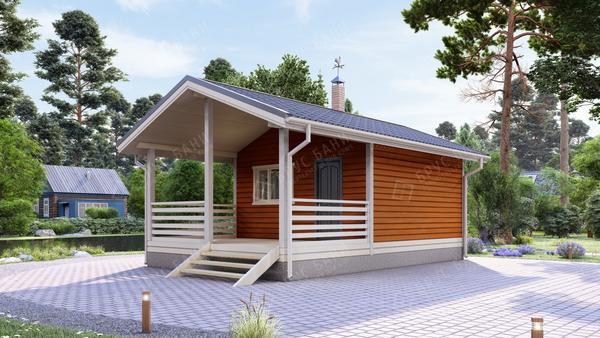 Баня из бруса Неман 5x8