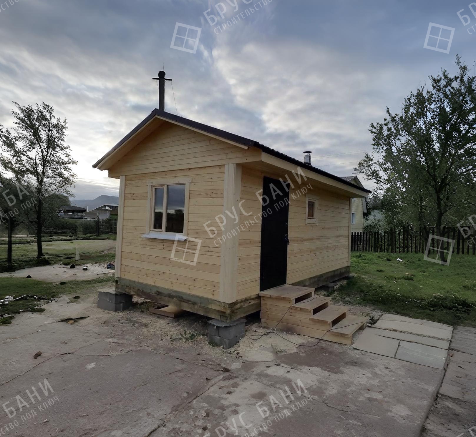 Баня из бруса 3х6 Владимир