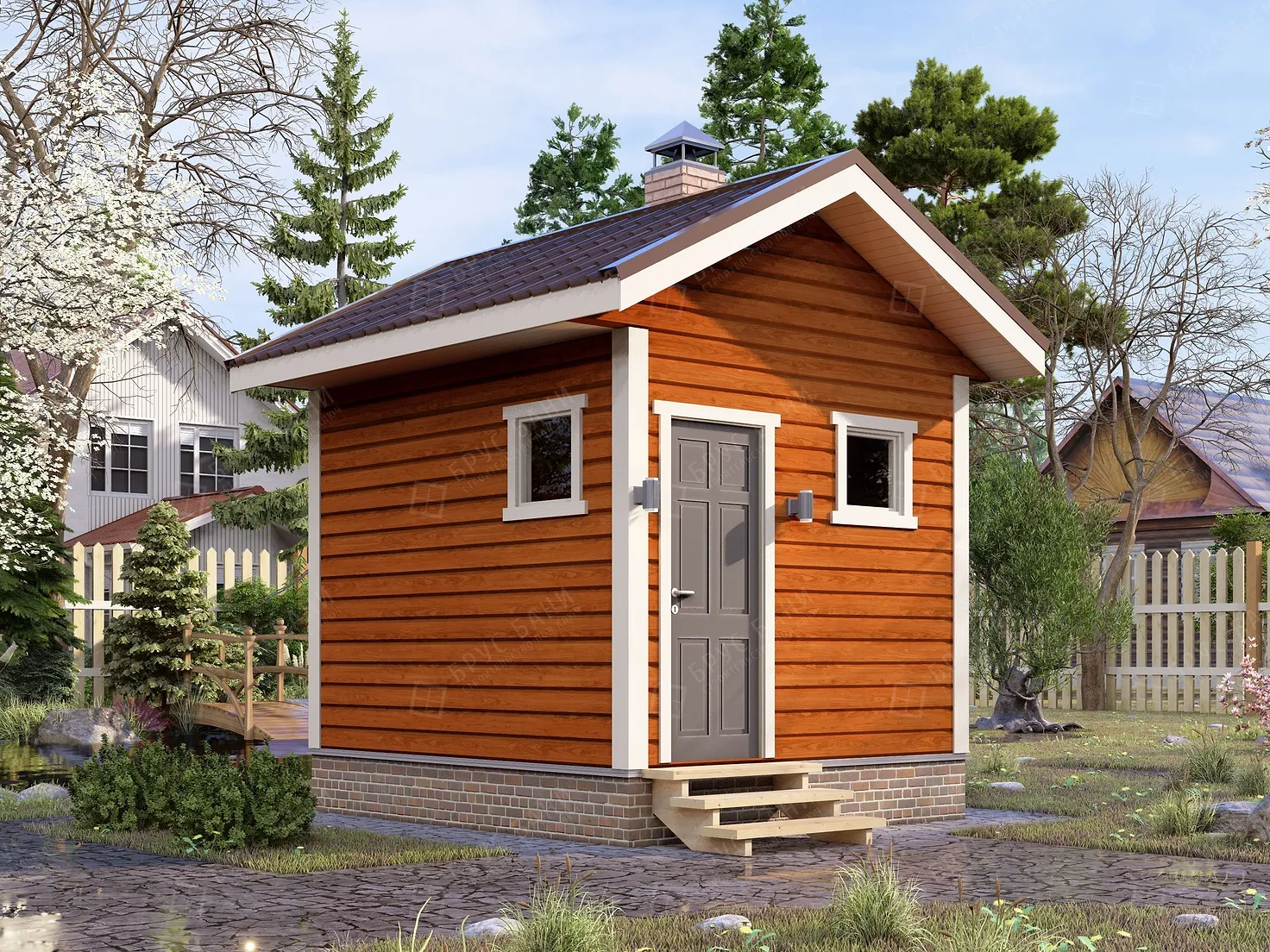 Баня из бруса 3x3.5 