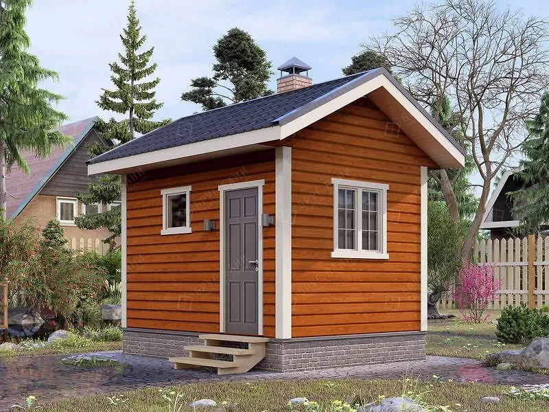 Баня из бруса Киреевск 3x4