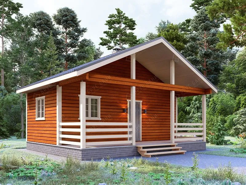 Баня из бруса Белозерск 6x7.5 Баня из бруса Белозерск 6x7.5