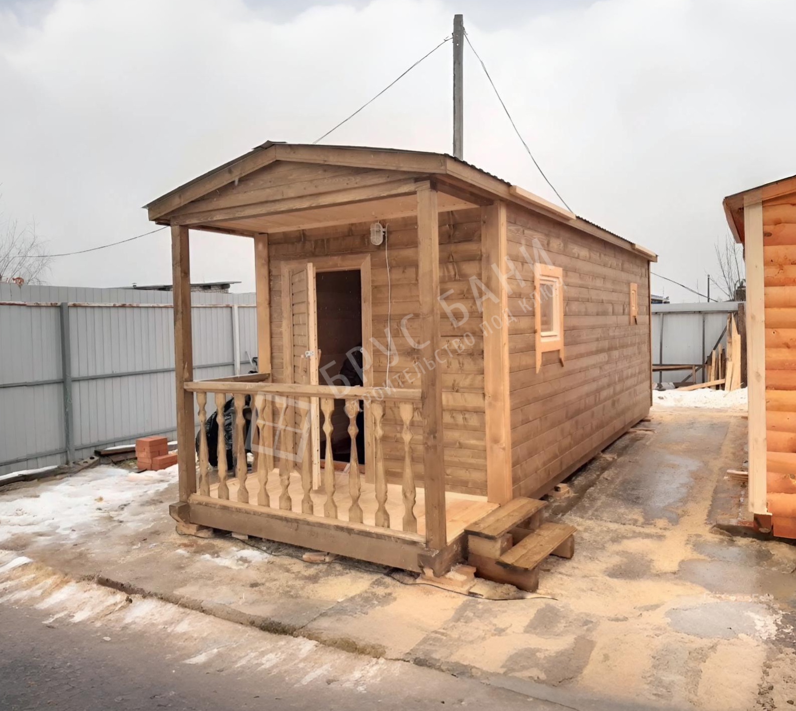 Готовая баня  2.3х7 Печора