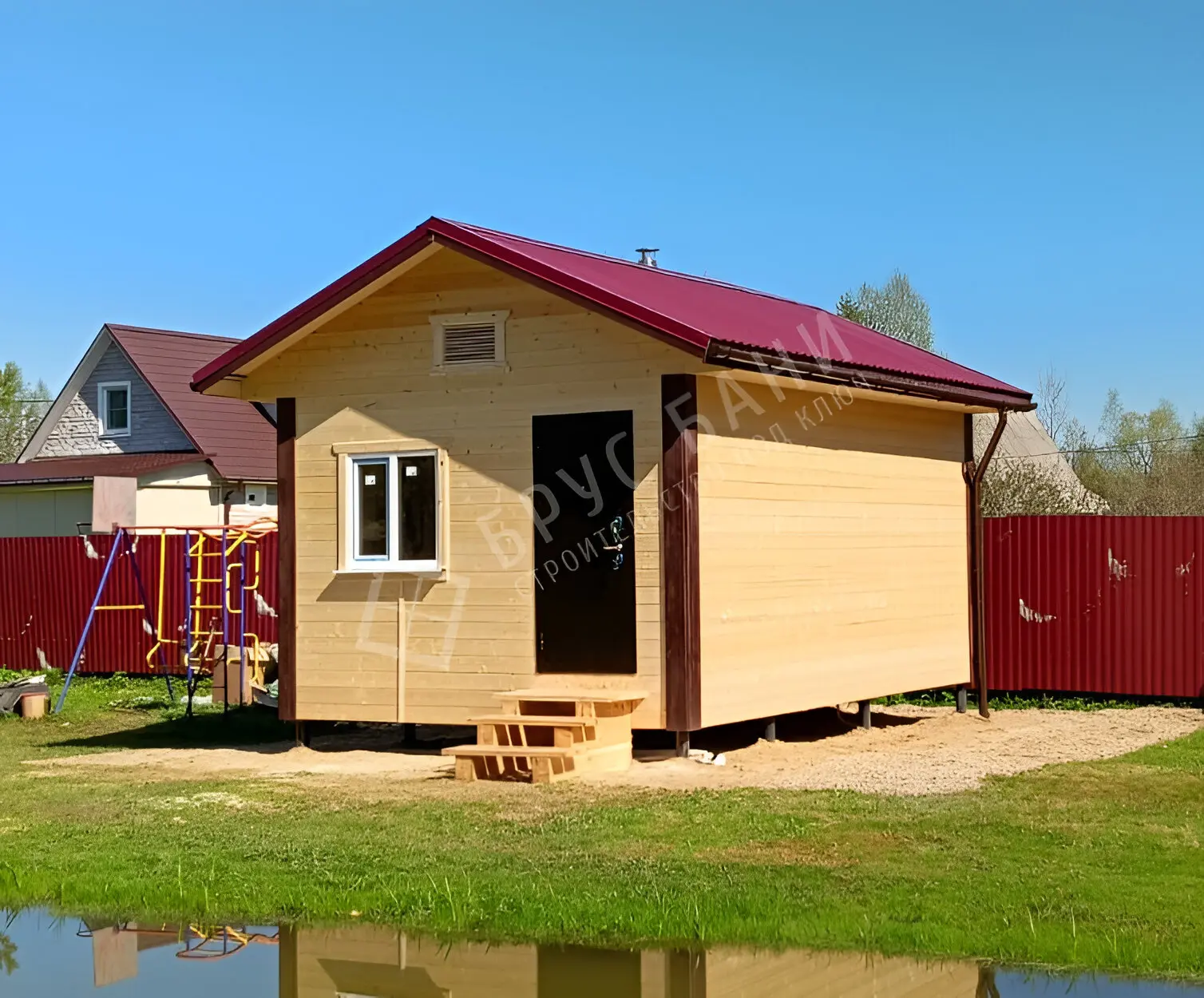 Каркасная баня 4х6. Номер договора 512900