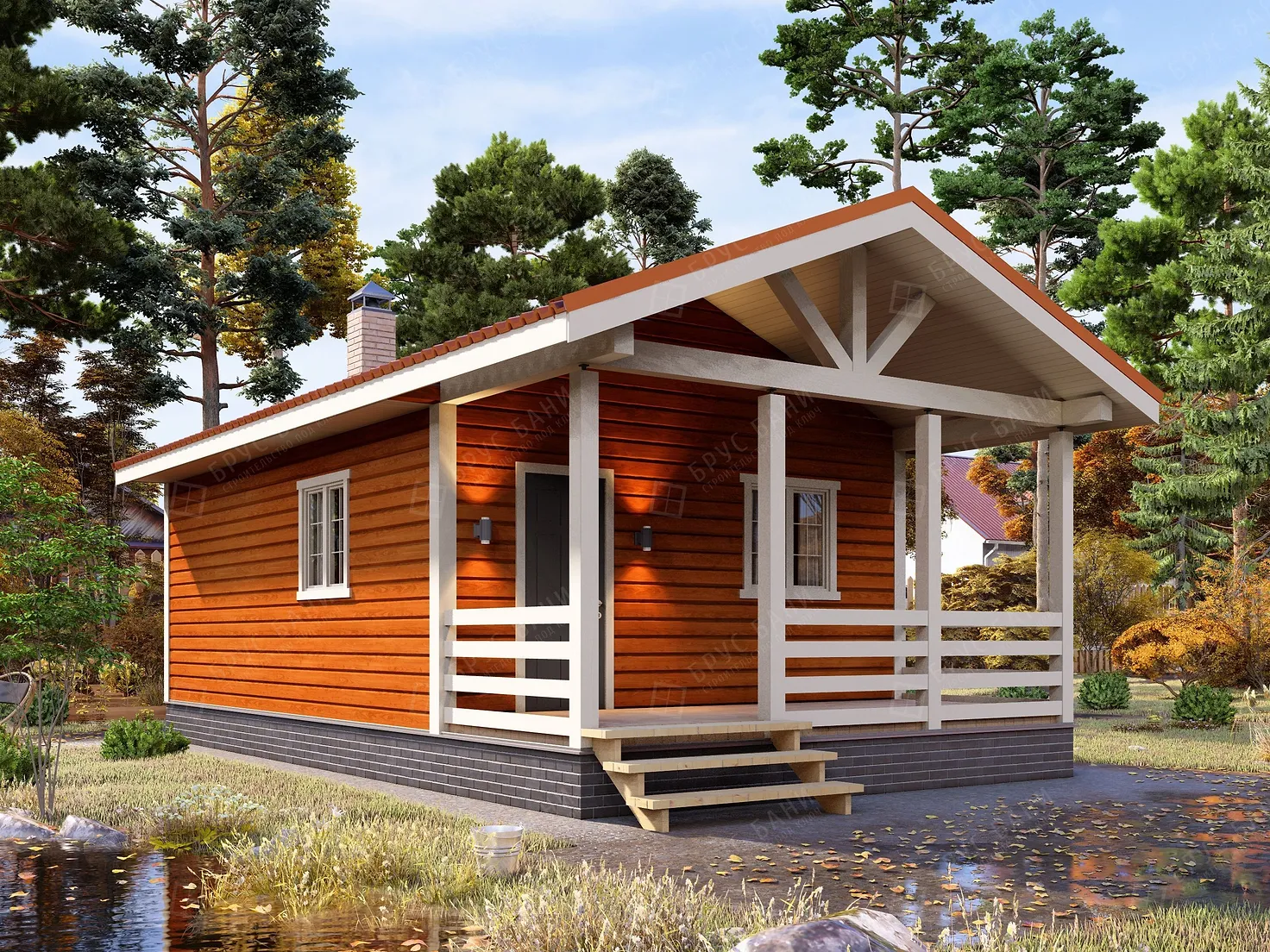 Баня из бруса 5x9 