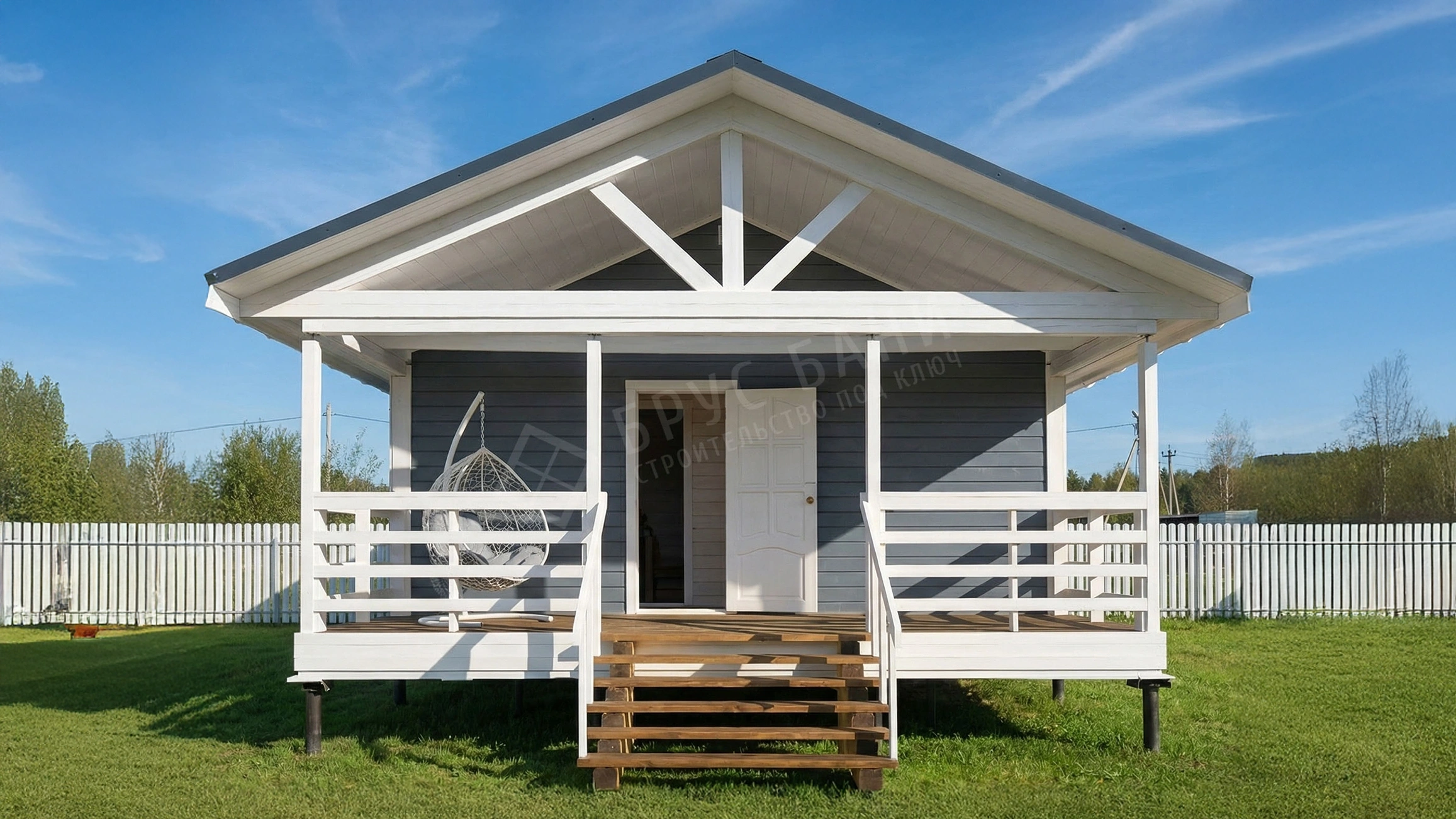 Баня из бруса 6х8 Ржев