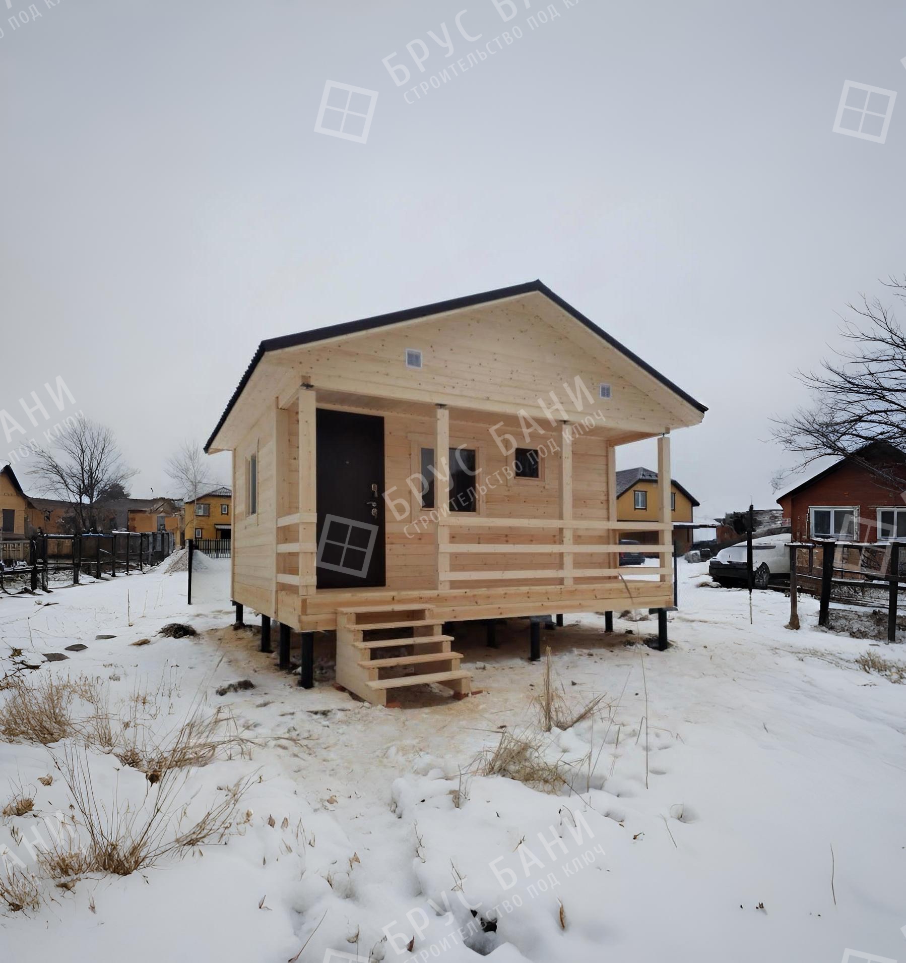 Баня из бруса 4.5х5 Тихорецк