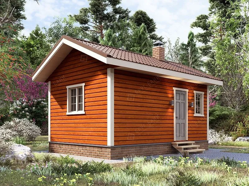 Баня из бруса Видное 4x6