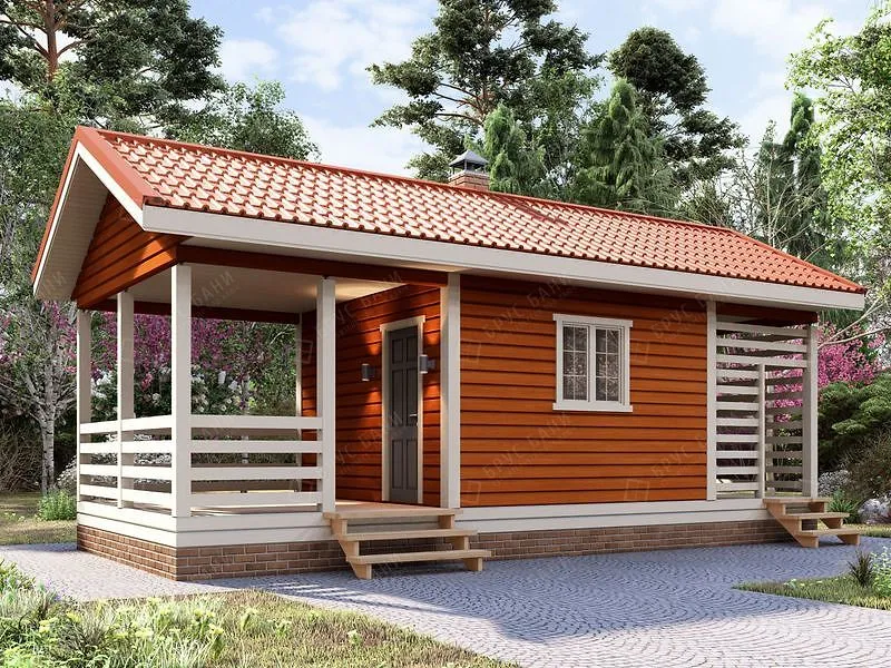 Баня из бруса Киров 4x9