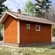 Баня из бруса 4x6 - фотография справа