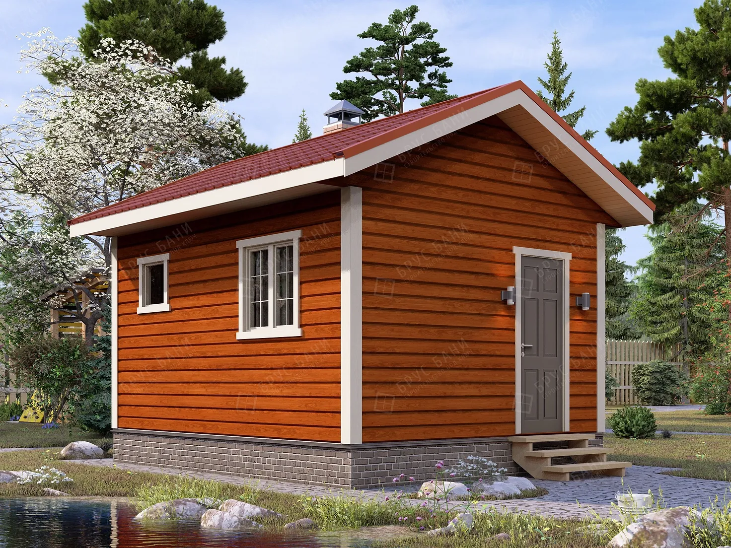 Баня из бруса 4x5 