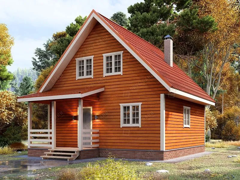 Баня из бруса Кудрово 7x7