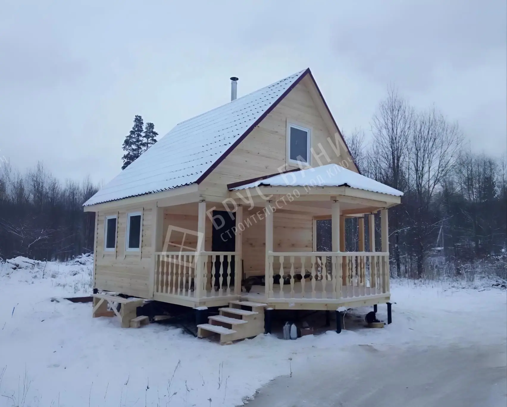 Каркасная баня 6х6 Одинцово