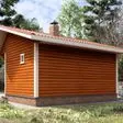Баня из бруса 4x6 - фотография справа