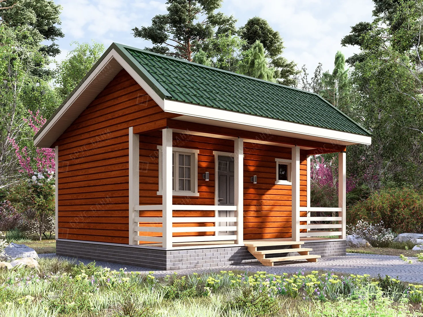 Баня из бруса 5.25x6 