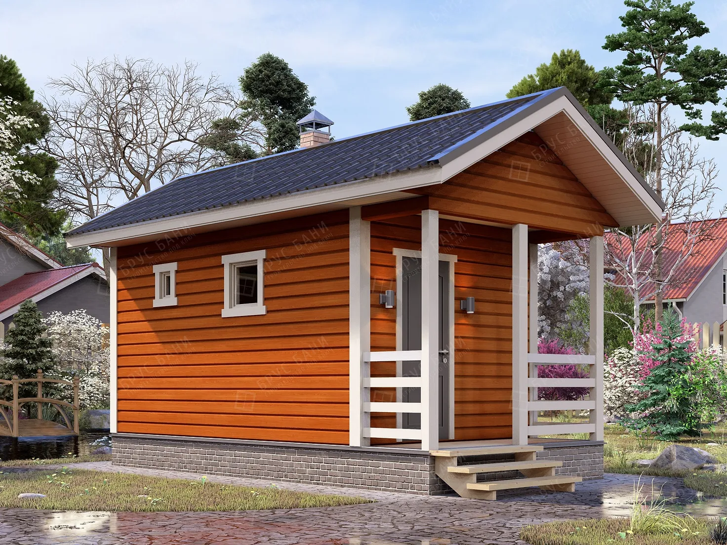 Баня из бруса 3x6 