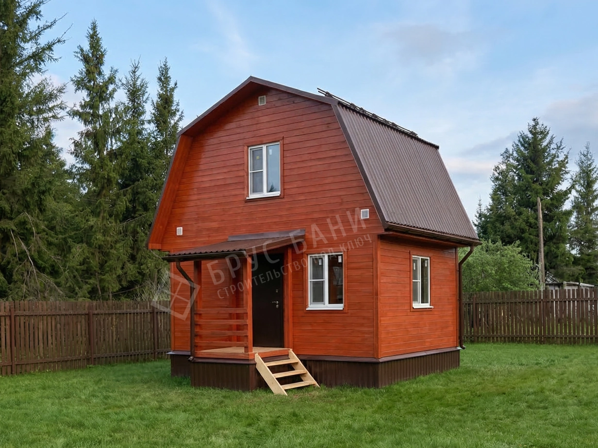 Каркасная баня 4х6