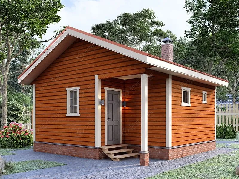 Баня из бруса Вольск 6x6