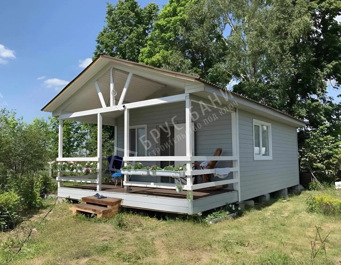 Каркасная баня 5х9,5