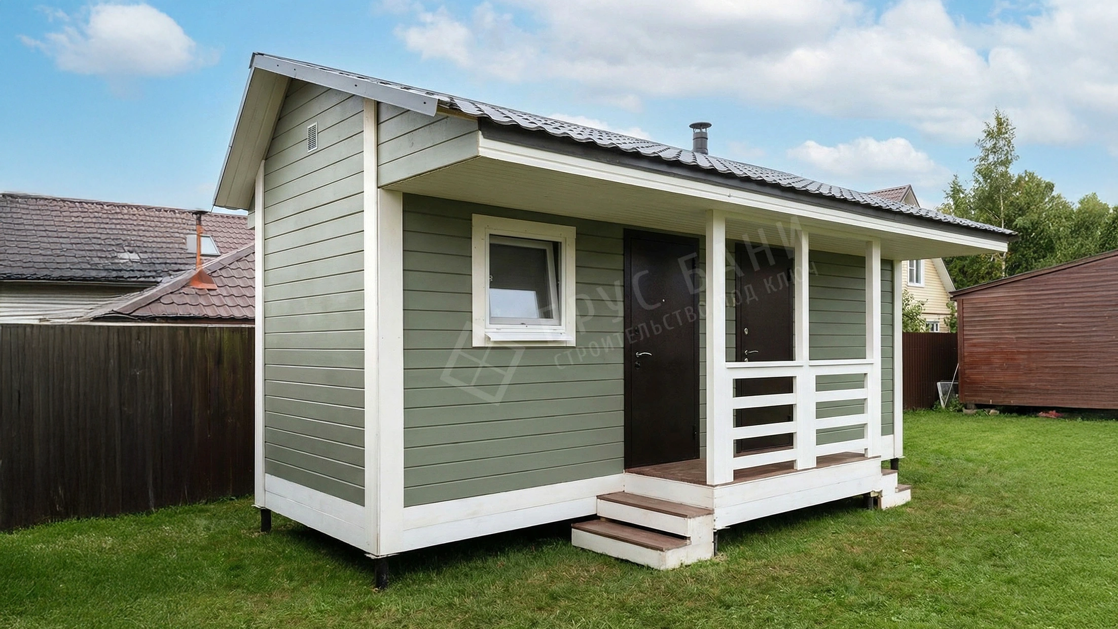 Баня из бруса 2.3х7 Индивидуальный проект