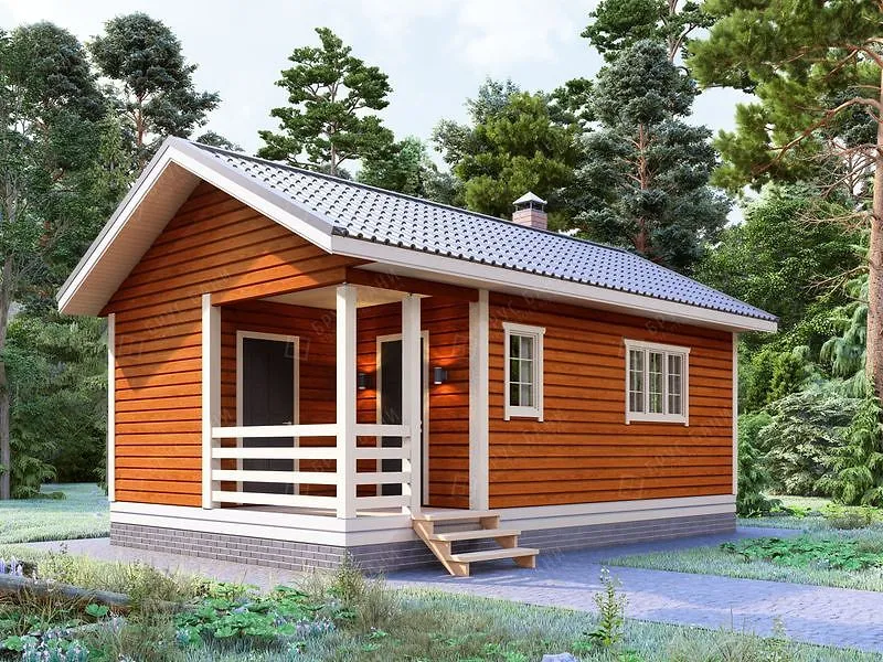 Баня из бруса Струнино 5x8