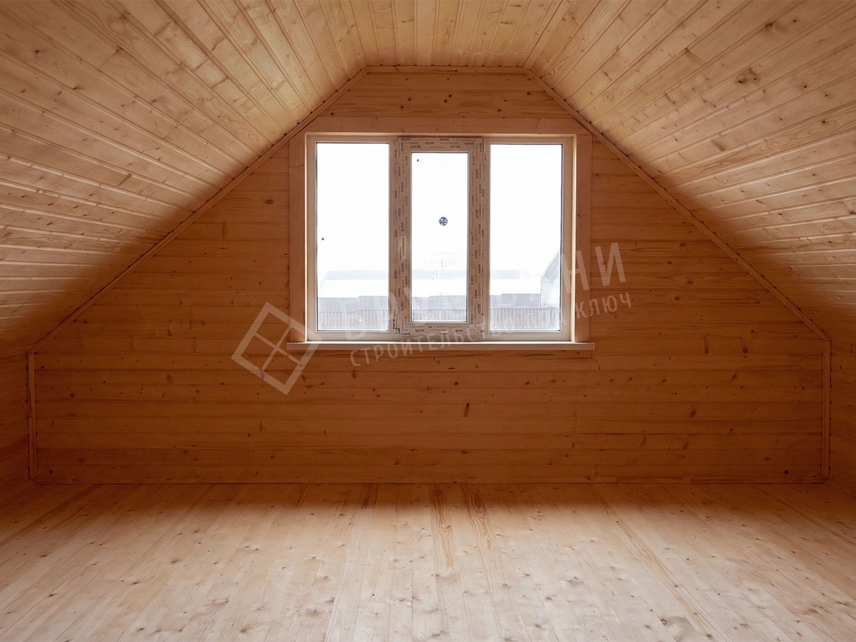 Окно в бане из бруса 6х8,5