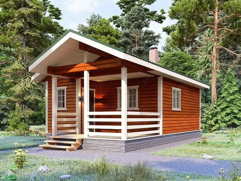 Баня из бруса Можайск 5.2x9
