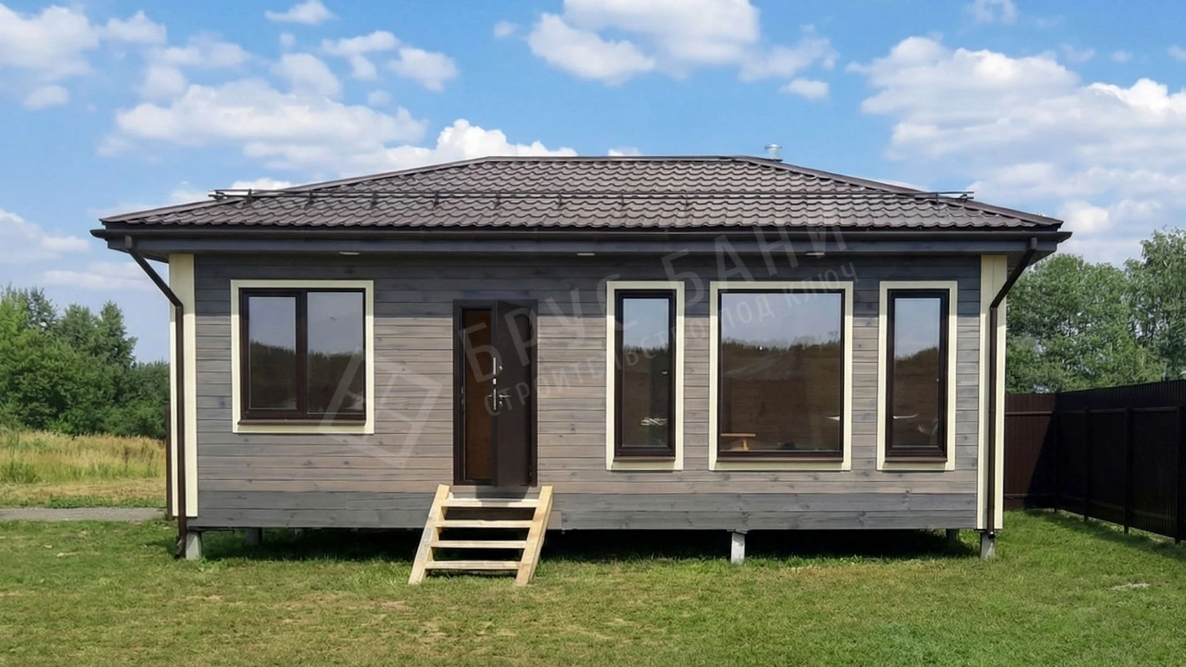 Баня из бруса 6х9.5 Индивидуальный проект