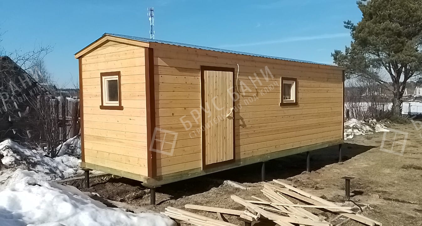 Готовая баня 2.3х7 Дон