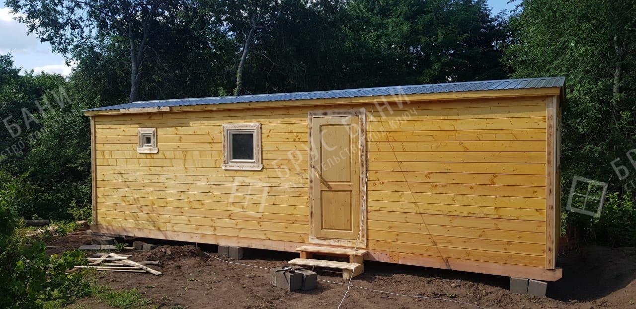 Готовая баня  2.3х8 Урал