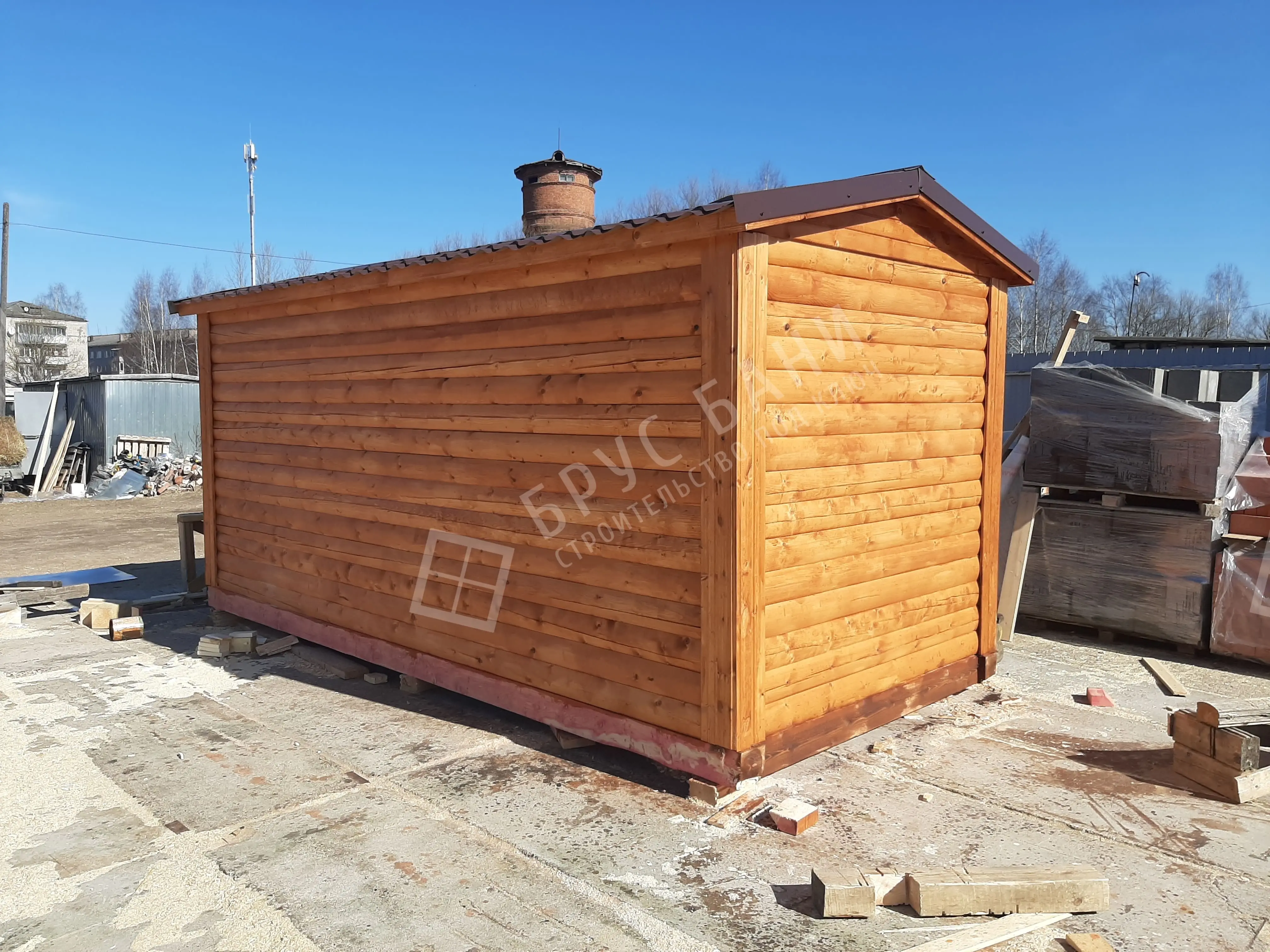 Готовая баня 2.3х5