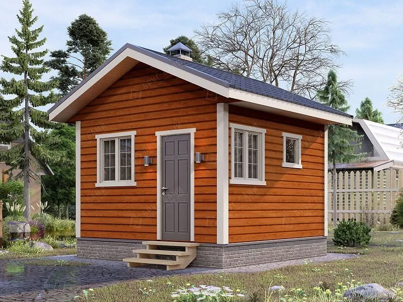 Баня из бруса Красногорск 4x4