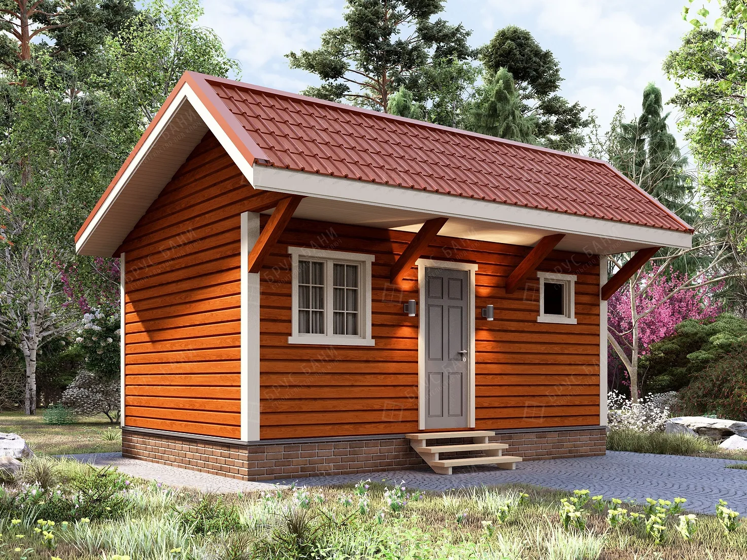 Баня из бруса 4x6 