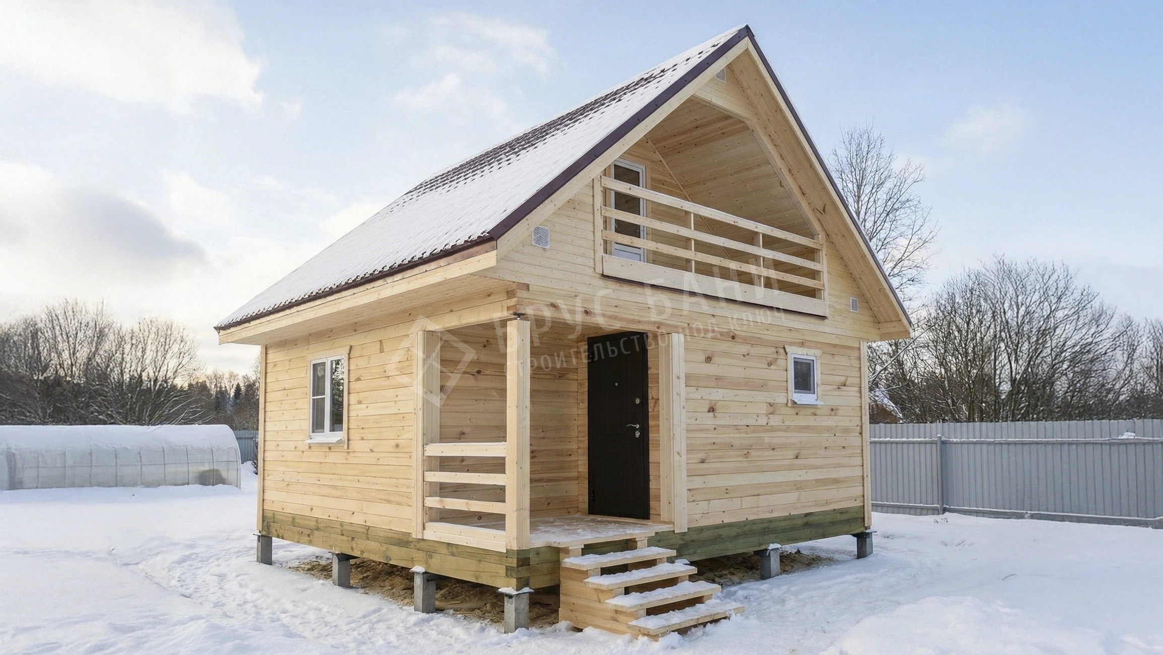 Баня из бруса 6х6 Беломорск