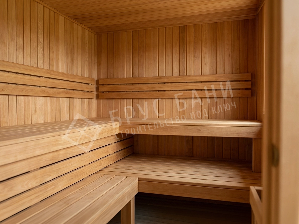 Парная в каркасной бане 5х7