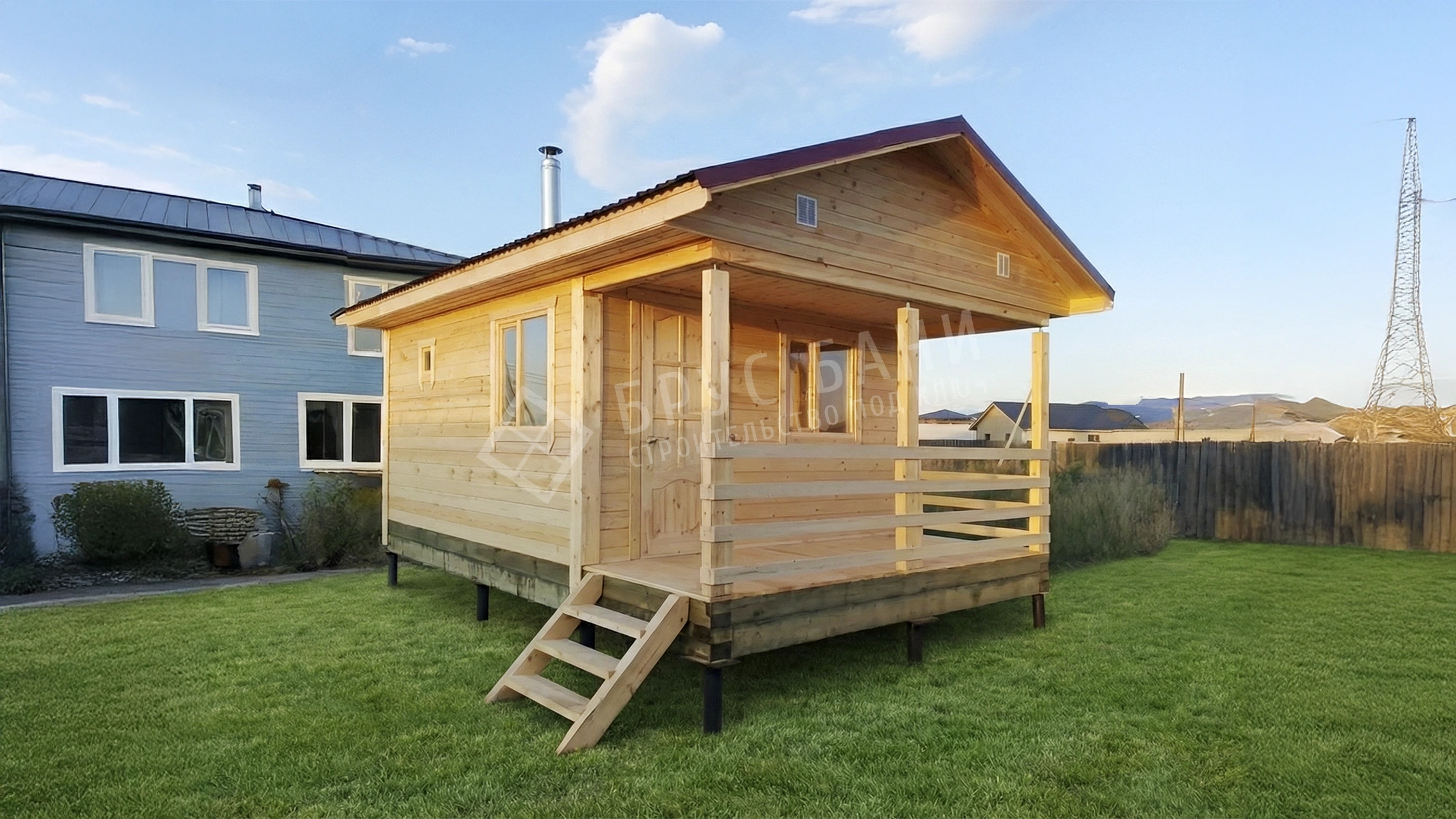 Баня из бруса 4х6 Тихвин