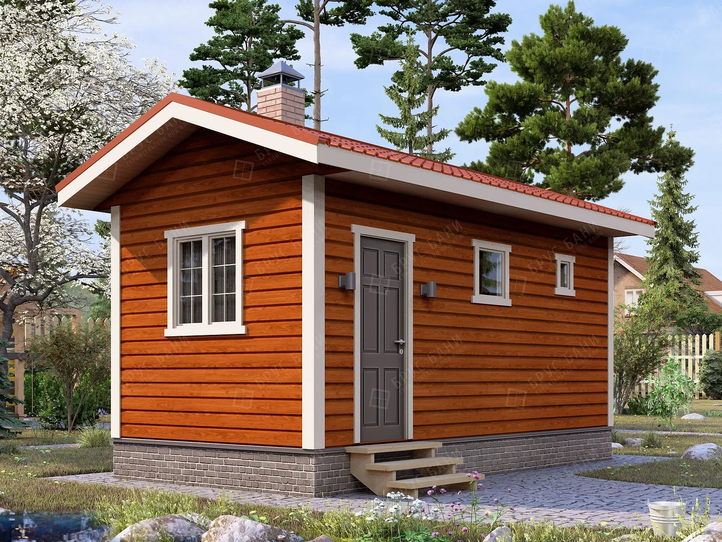 Баня из бруса 3x6 