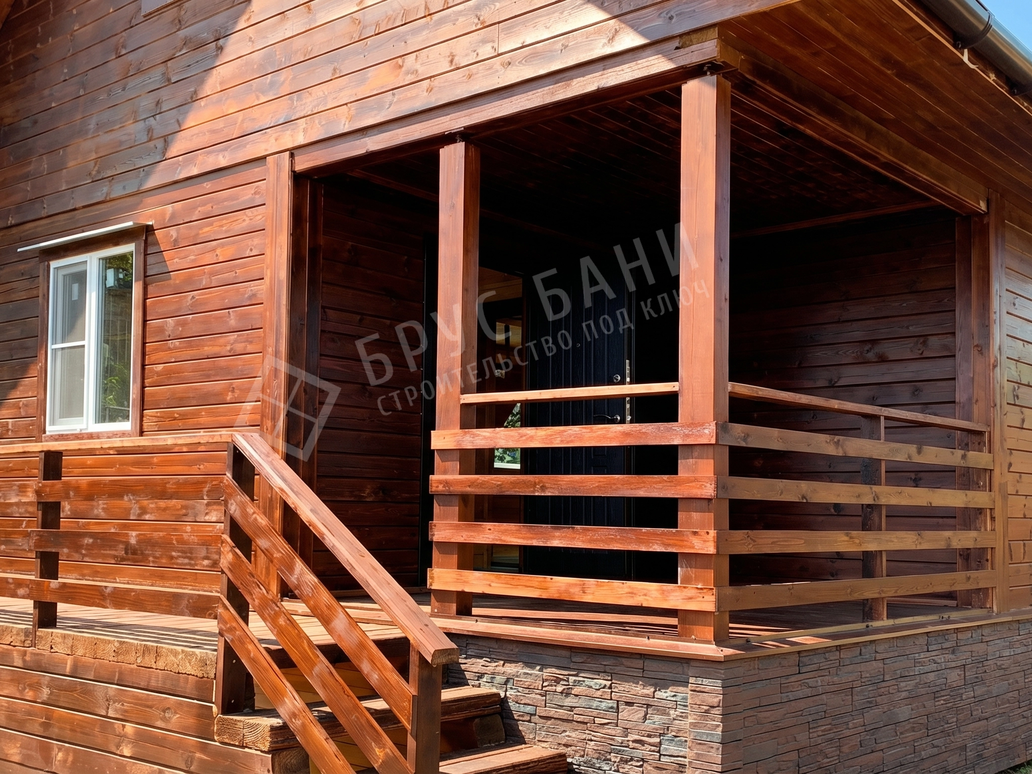 Отделка цоколя панелями под камень