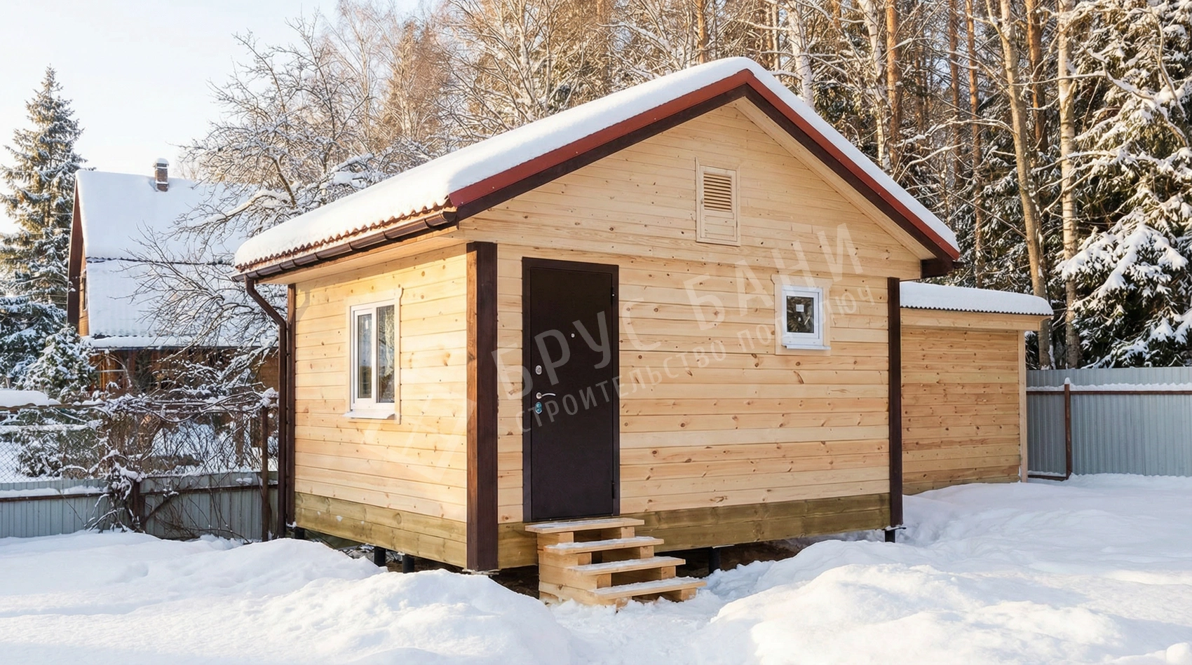 Баня из бруса 4х5 Тотьма