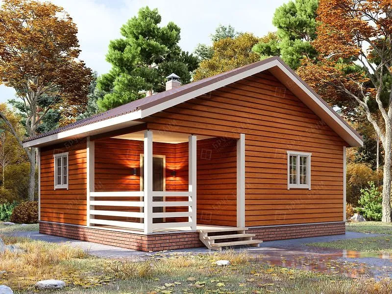 Баня из бруса Светогорск 7x8