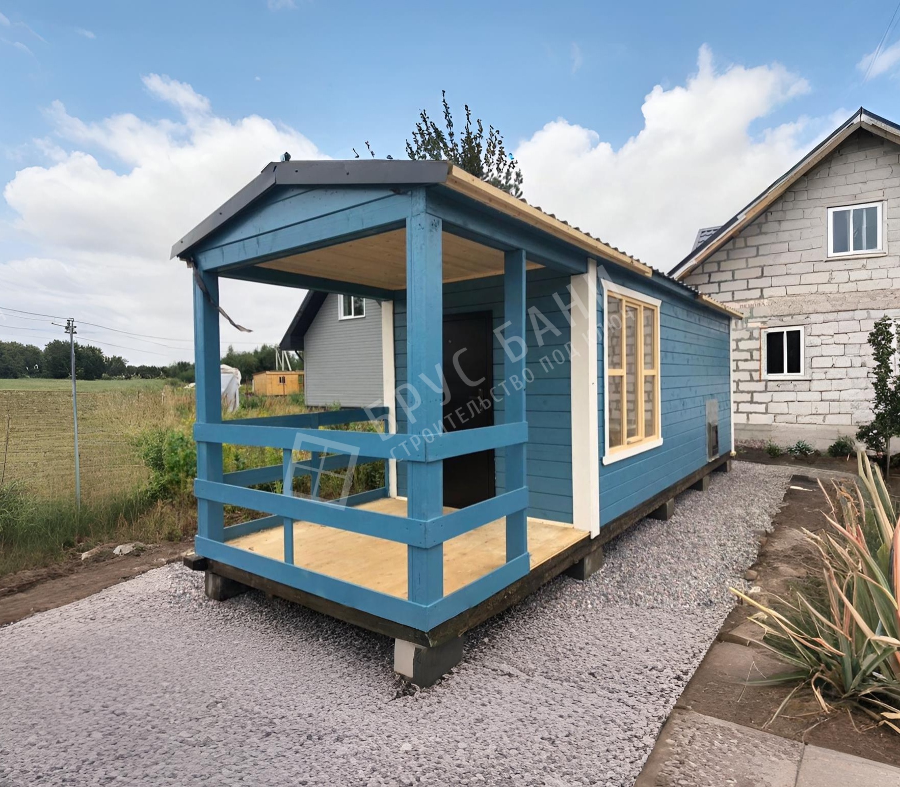 Готовая баня 2.3х8 Енисей