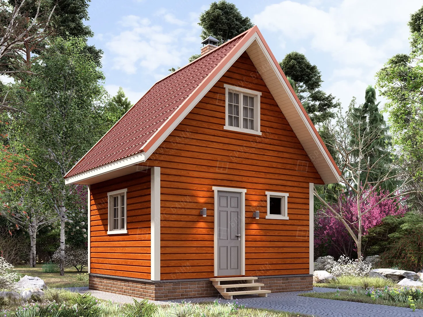 Баня из бруса 4x5 