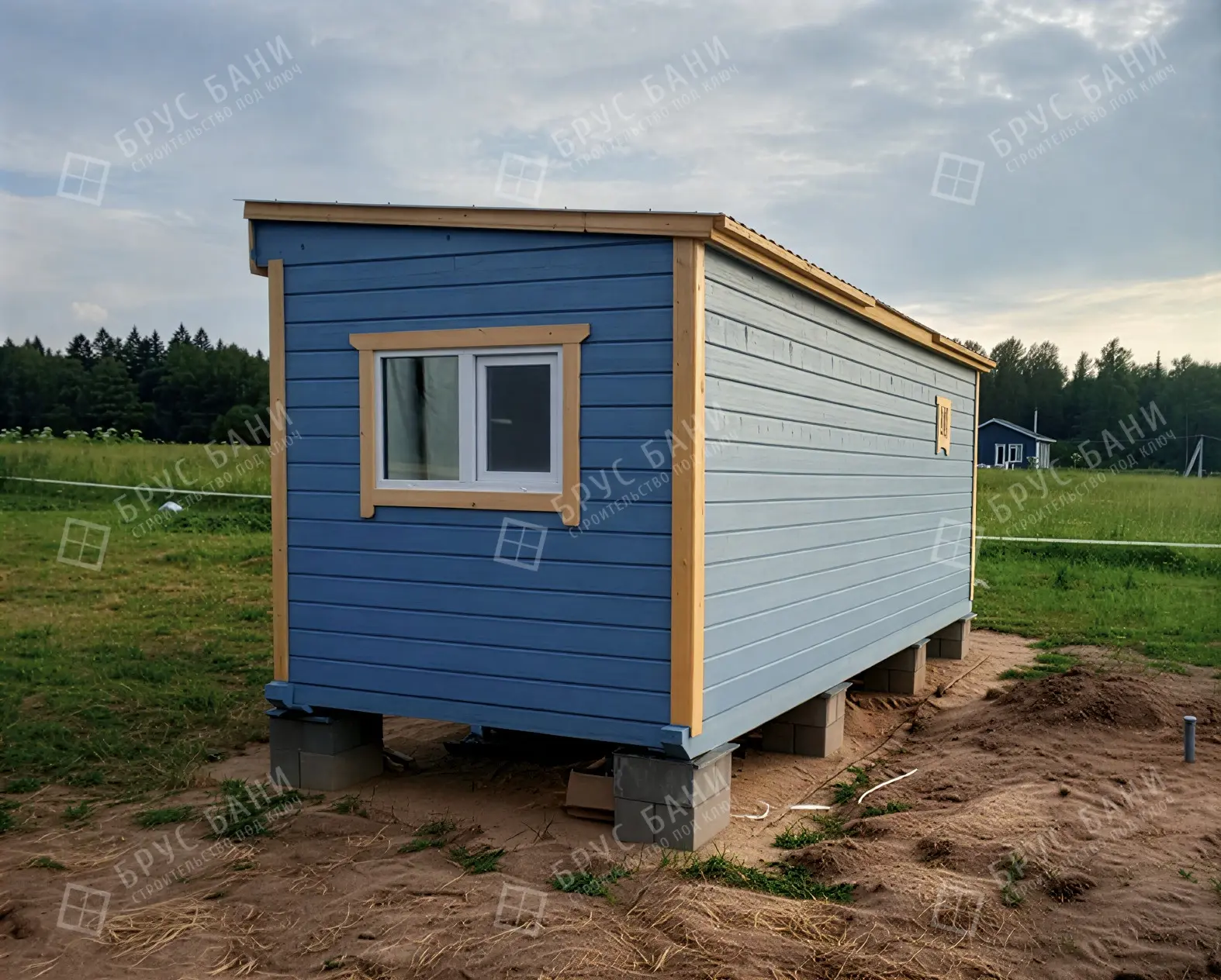 Готовая баня 2.3х6