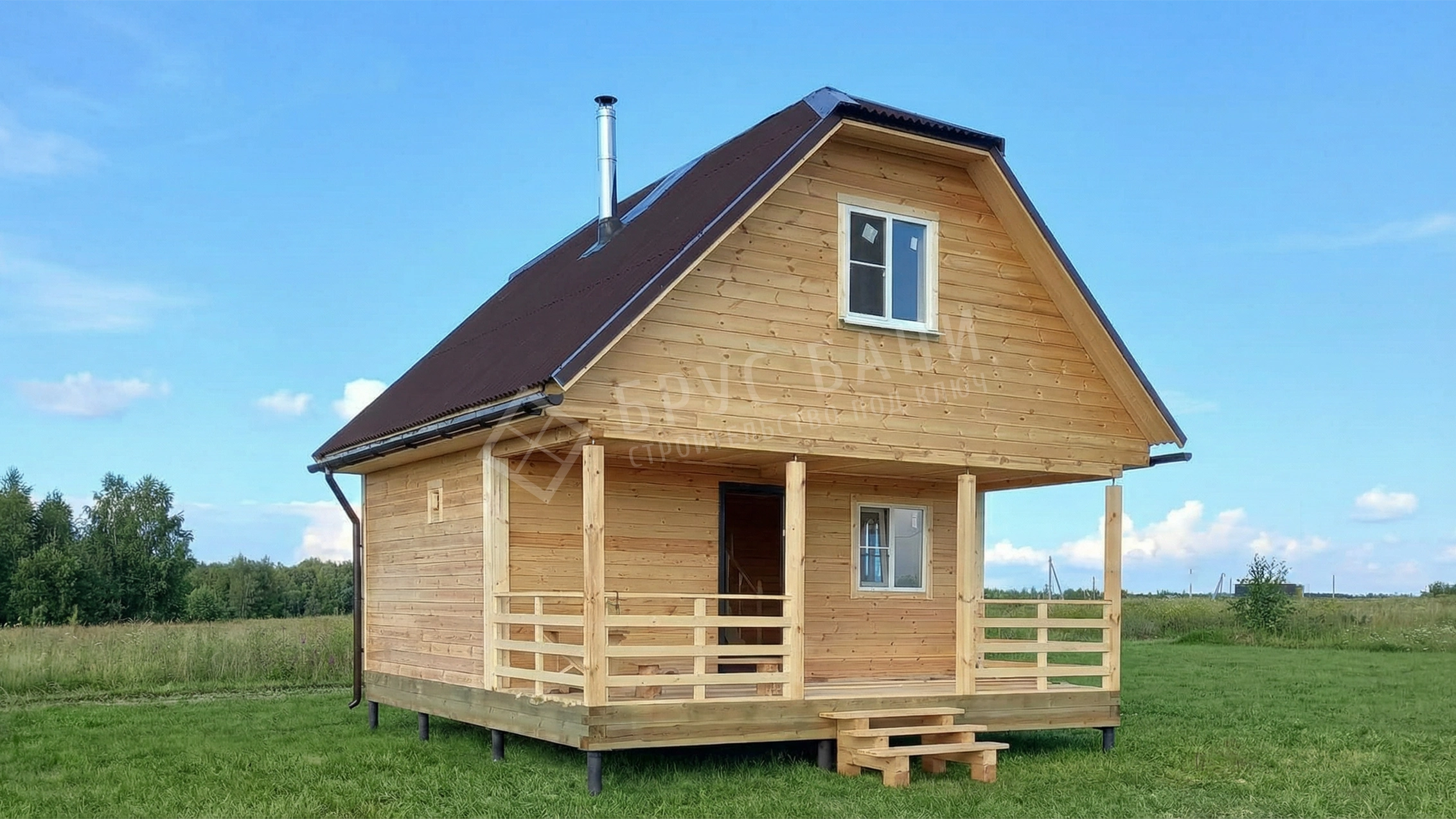 Баня из бруса  6х6 Лобня