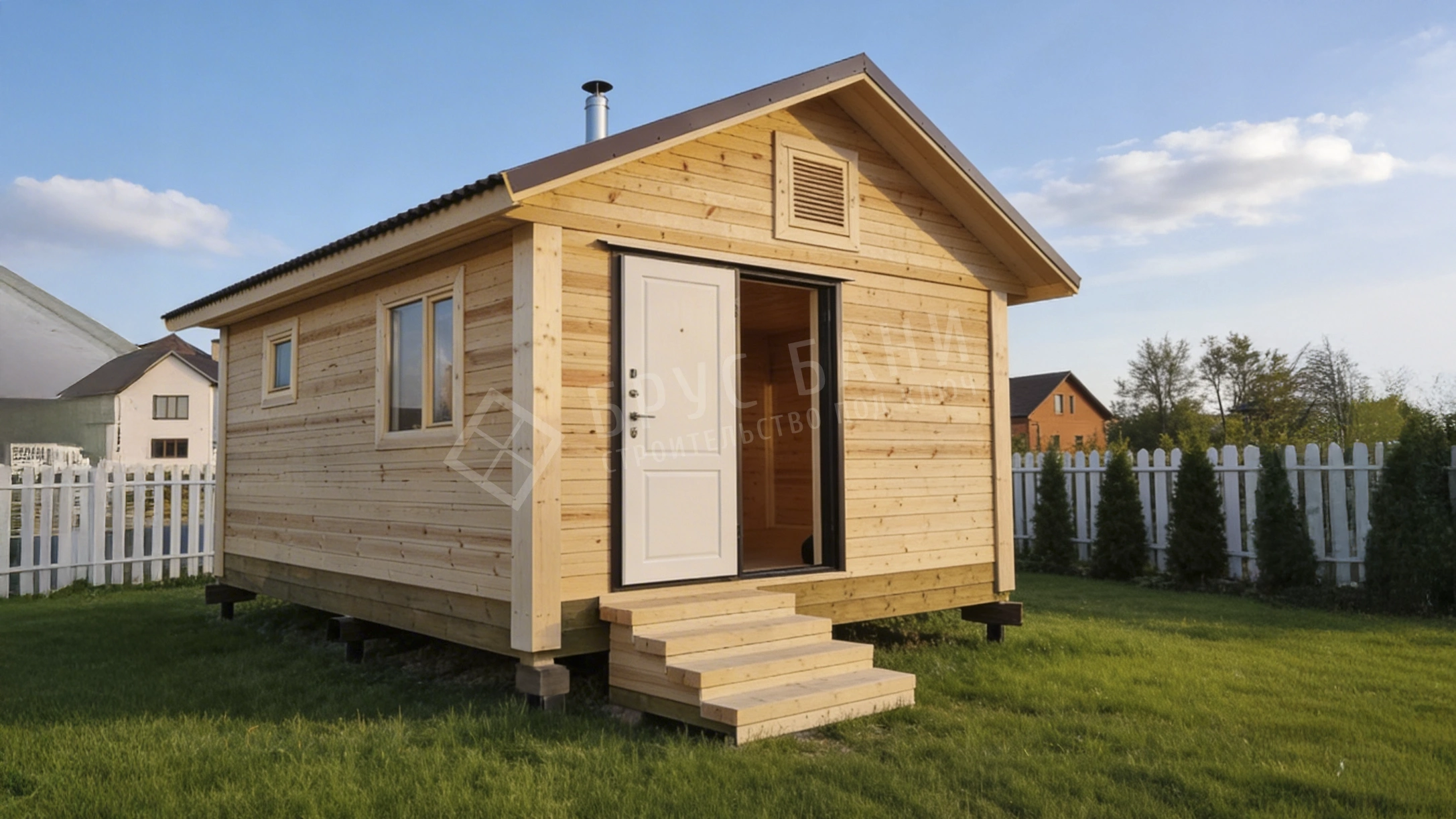 Баня из бруса 4х5 Луга