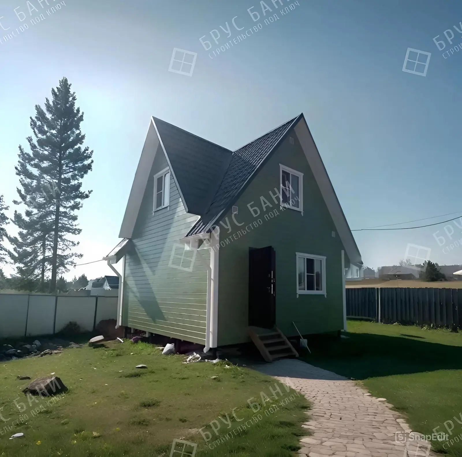 Каркасная баня 6х6