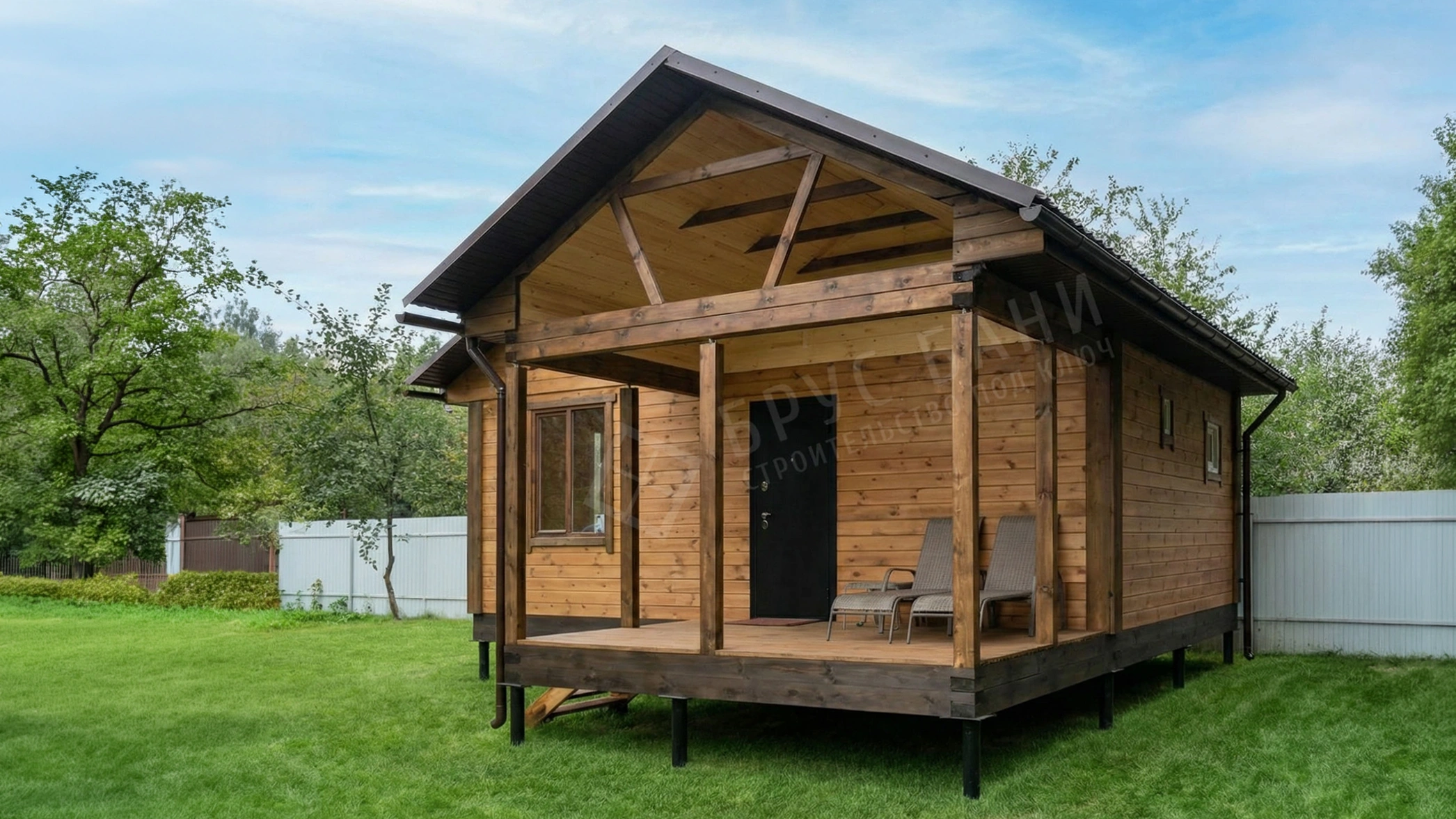 Баня из бруса 4.5х7.5 Галич
