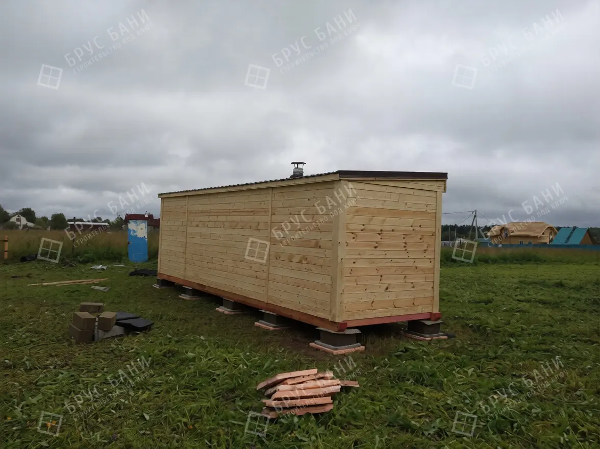 Готовая баня 2,3х8
