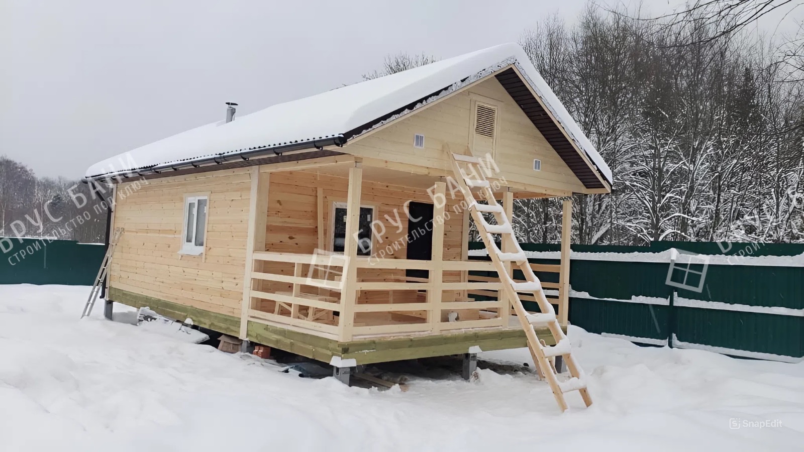 Баня из бруса 5х9.5 Приозерск